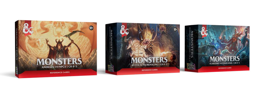 D&amp;D 5e Reference Cards - Trove Monsters - Animals and NPCs