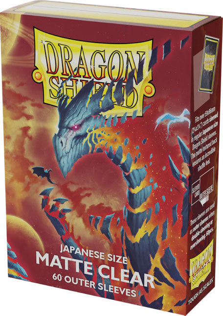 Dragon Shield Sleeves - Cosmere Japanese Size Matte Clear Outer Sleeves (60ct)