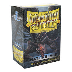 Dragon Shield Sleeves - Matte Black Standard Size (100ct)