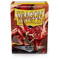 Dragon Shield Sleeves - Matte Ruby Standard (100ct)