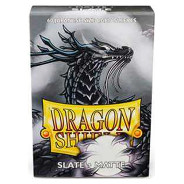 Dragon Shield Sleeves - Matte Slate Japanese Size (60ct)