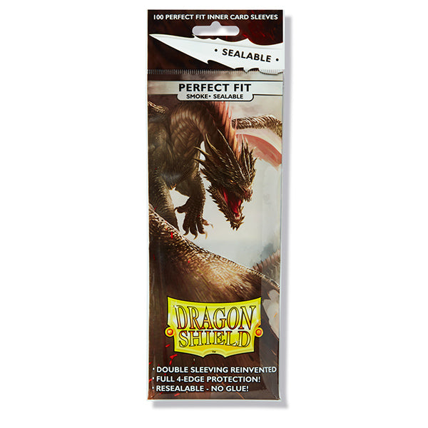 Dragon Shield Sleeves: Perfect Fit Sealable - Smoke (100ct)