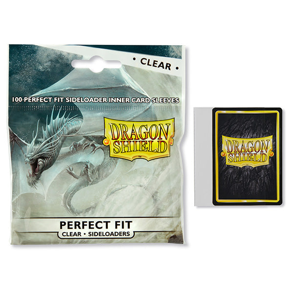 Dragon Shield Sleeves Perfect Fit Sideloaders Clear Standard Size (100 ct.)