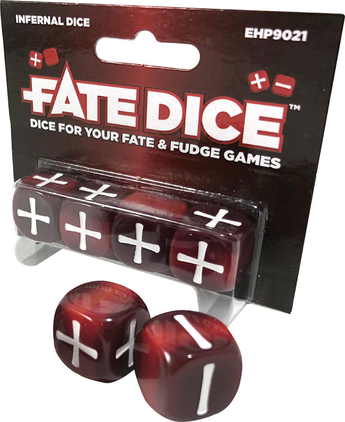 Fate Core RPG: Fate Dice - Infernal (4ct)