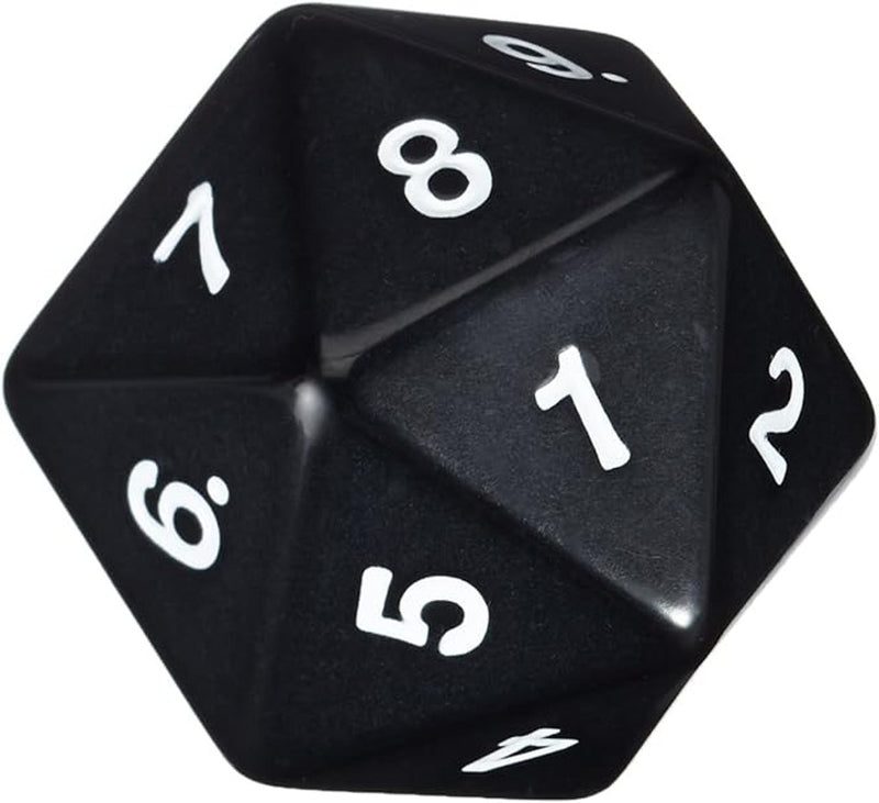 Foam D20 5" Dice Black