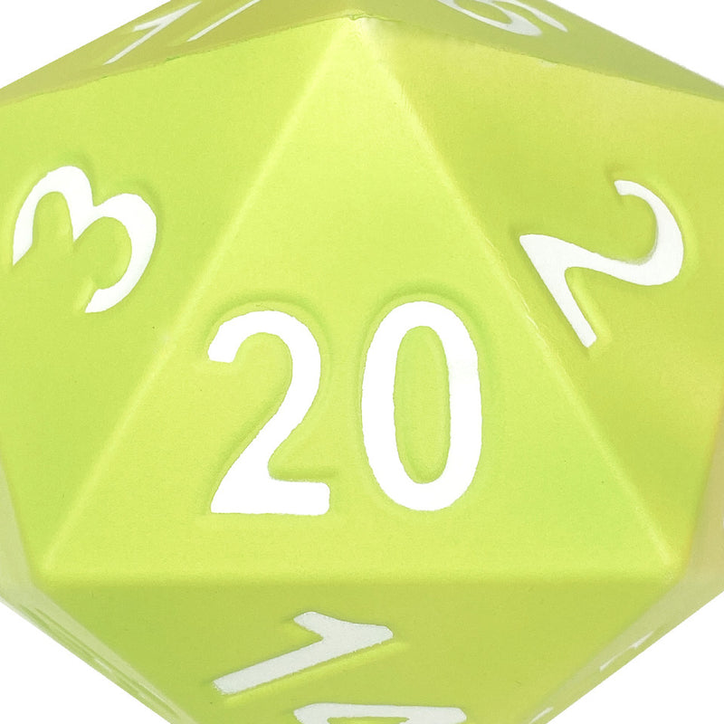 Foam D20 5" Dice Green