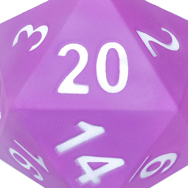 Foam D20 5" Dice Purple