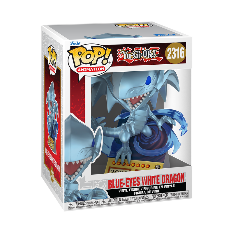 Funko POP! Premium: Yu-Gi-Oh! Blue-Eyes White Dragon Card
