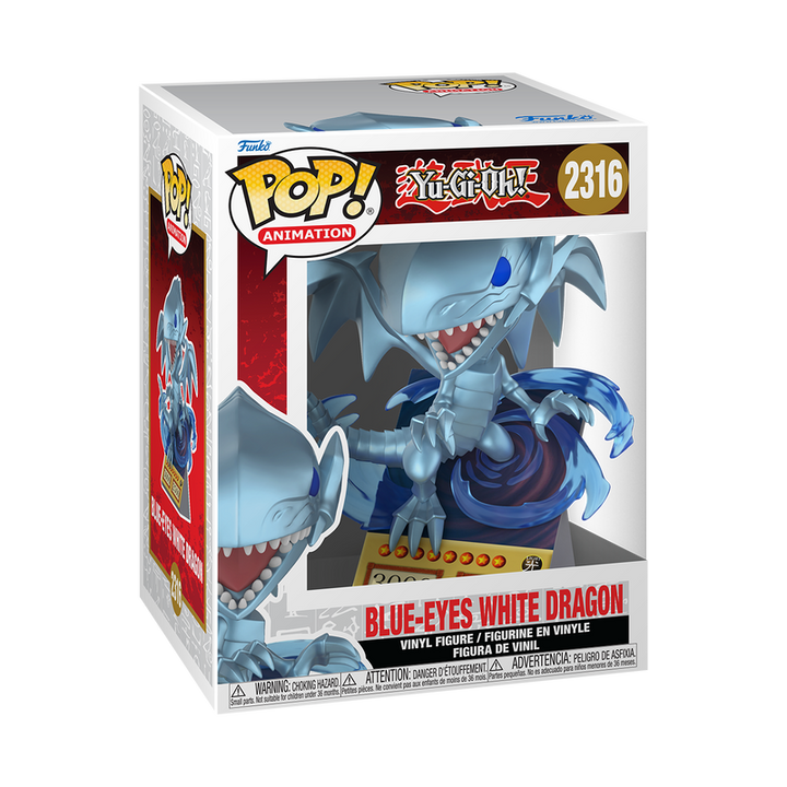 Funko POP! Premium: Yu-Gi-Oh! Blue-Eyes White Dragon Card