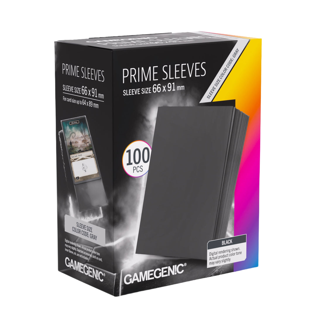 Gamegenic Prime Standard Sleeves - Black (100ct)