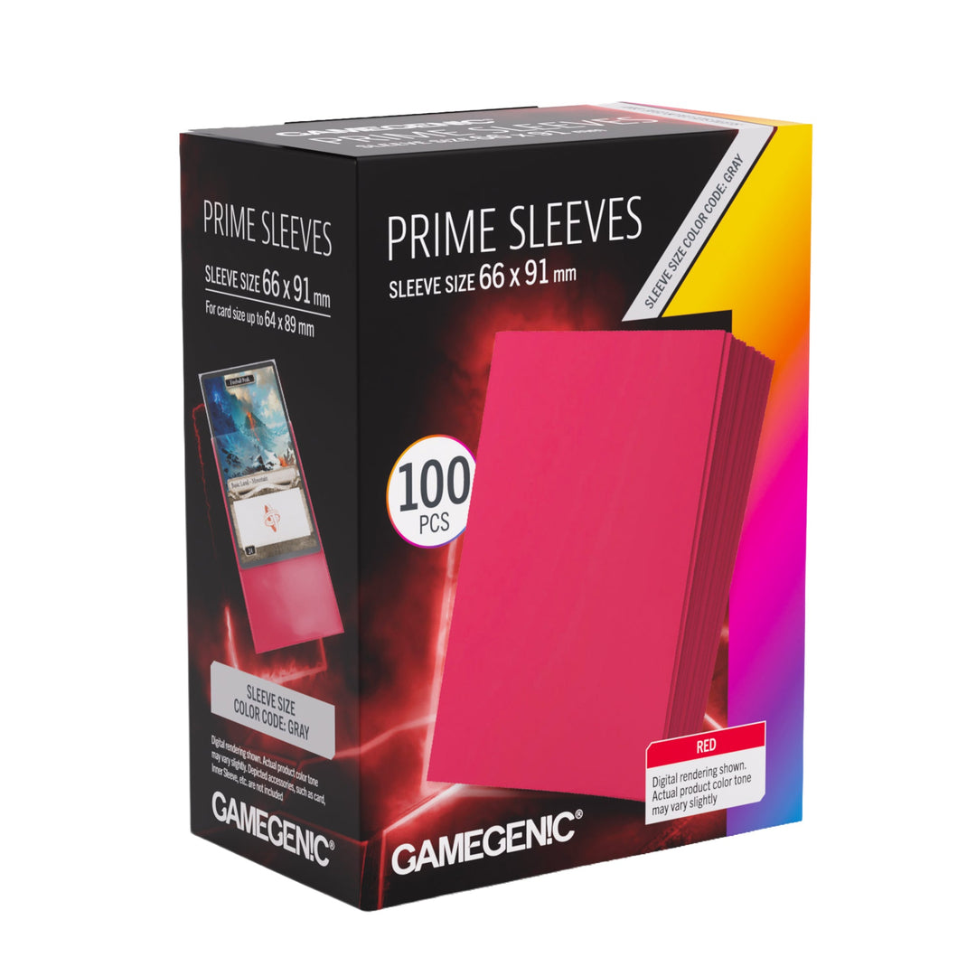 Gamegenic Prime Standard Sleeves - Red