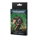 Warhammer 40K Chaos Knights Datasheet Cards