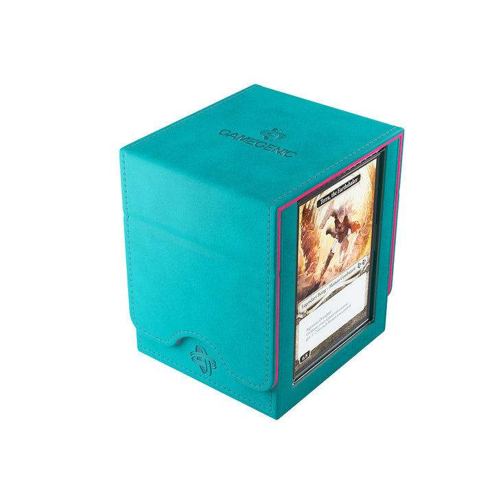 Gamegenic 100+ Convertible XL Squire PLUS Deck Box - Teal/Pink
