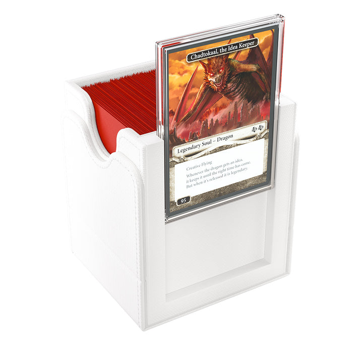 Gamegenic 100+ XL Convertible Squire Plus Deck Box - White