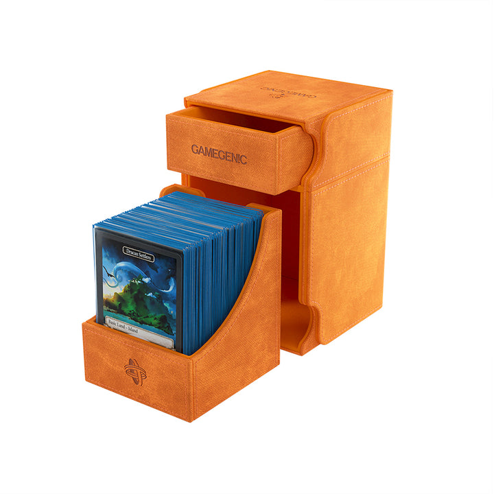 Gamegenic 100+ XL Convertible Watchtower Deck Box - Orange