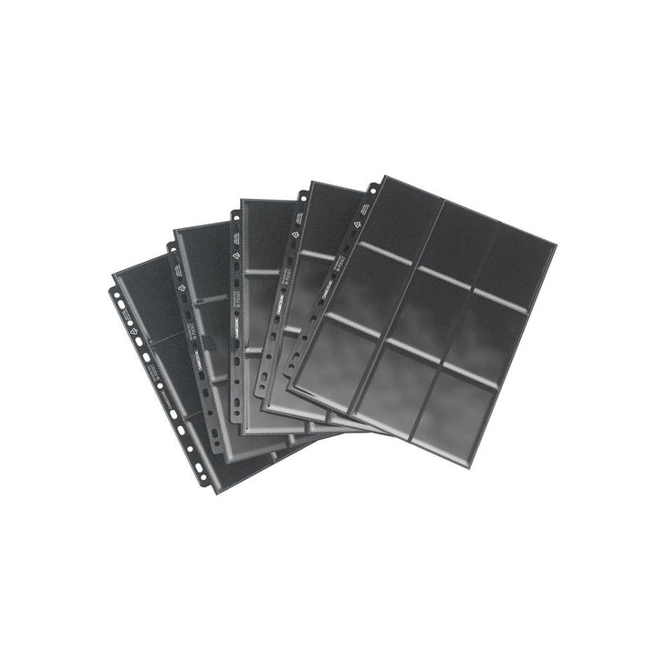 Gamegenic 18-Pocket Sideloading Pages (50ct) - Black