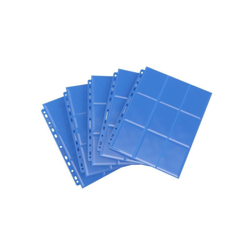 Gamegenic 18-Pocket Sideloading Pages (50ct) - Blue