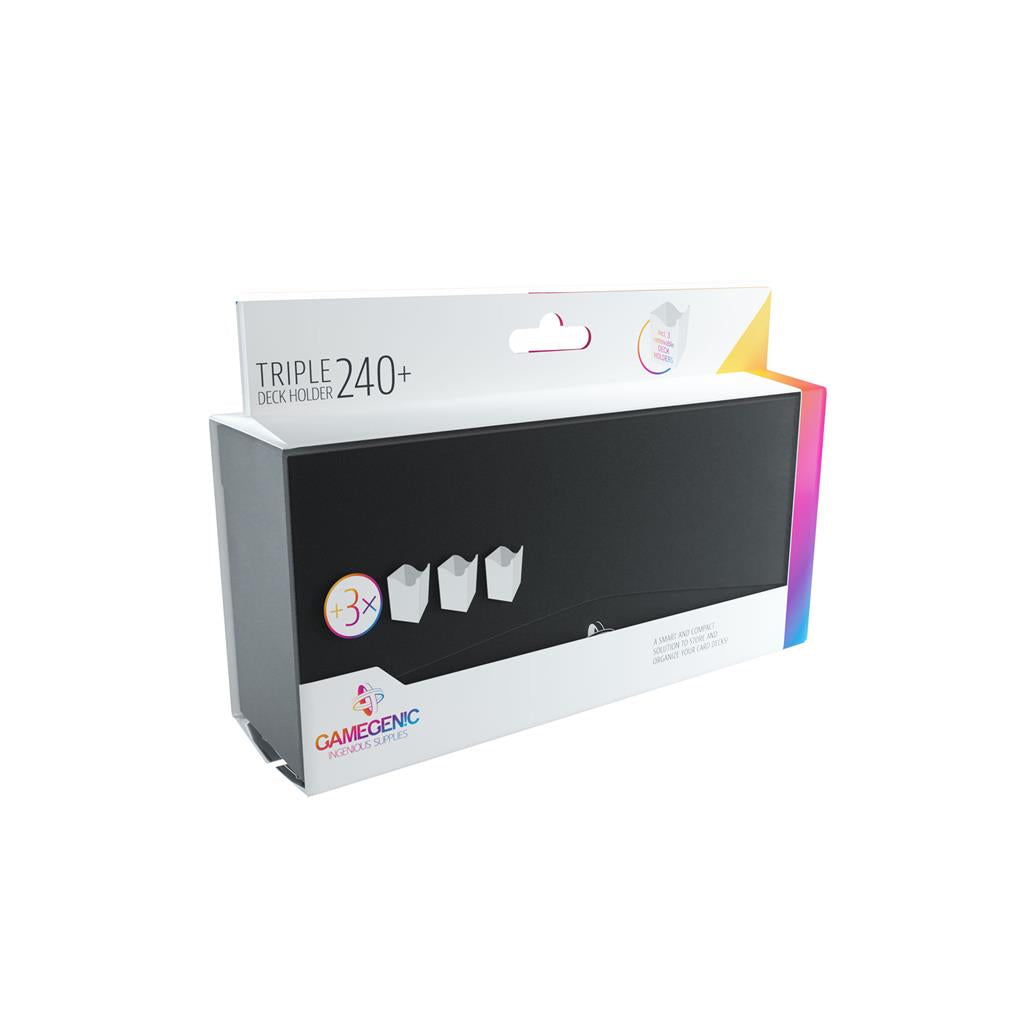 Gamegenic 240+ Triple Deck Holder Deck Box - Black
