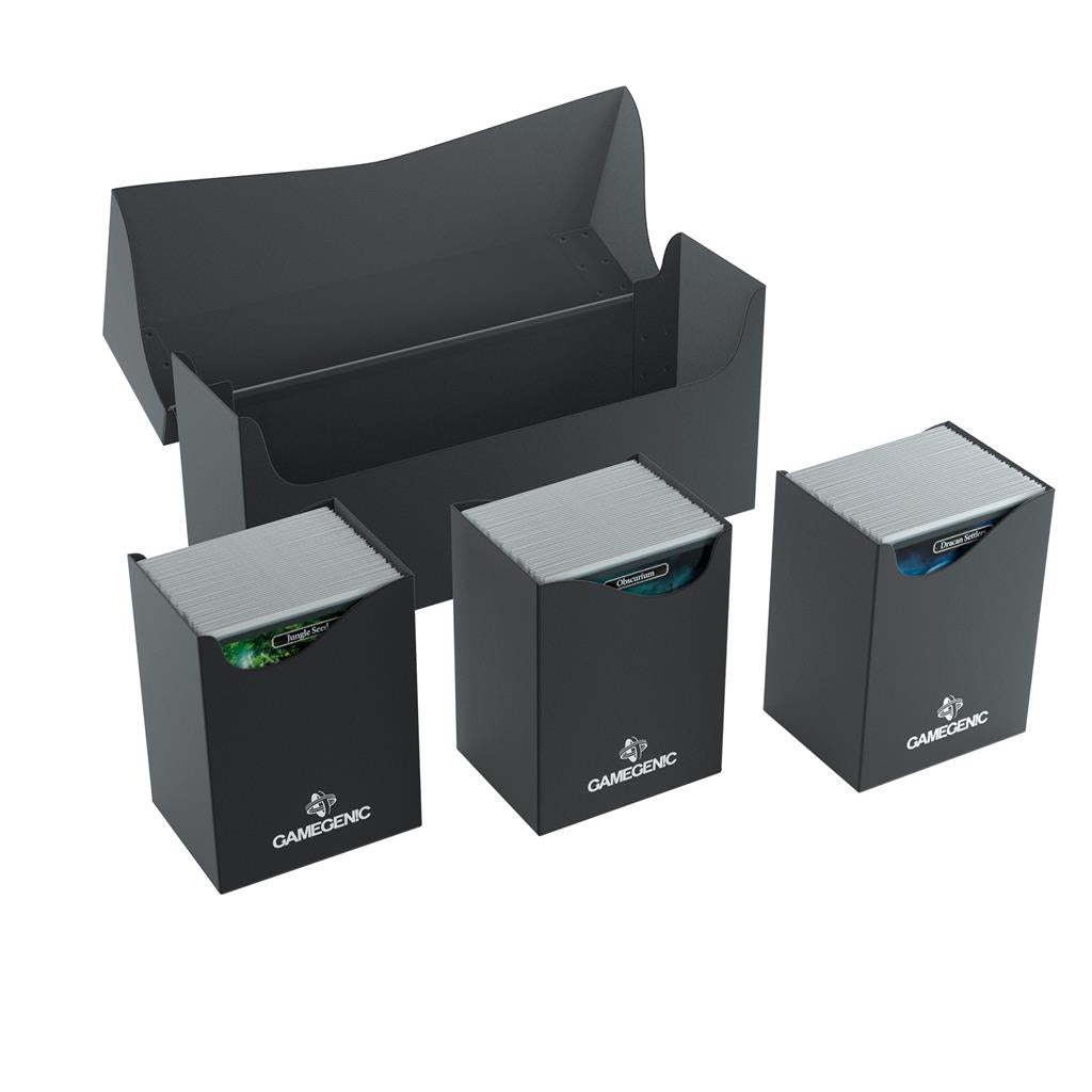Gamegenic 240+ Triple Deck Holder Deck Box - Black