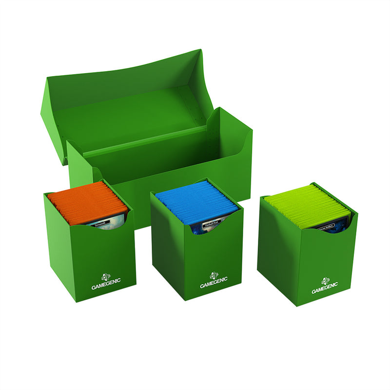 Gamegenic 300+ XL Triple Deck Holder Deck Box - Green