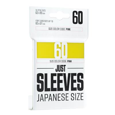 Gamegenic Just Sleeves Japanese Size - Yellow (60ct) Gamegenic Just Sleeves Japanese Size - Yellow (60ct)
