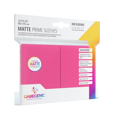 Gamegenic Matte Prime Standard Sleeves - Pink (100ct)