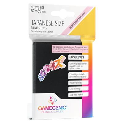 Gamegenic Prime Japanese Sleeves - Black (60ct)