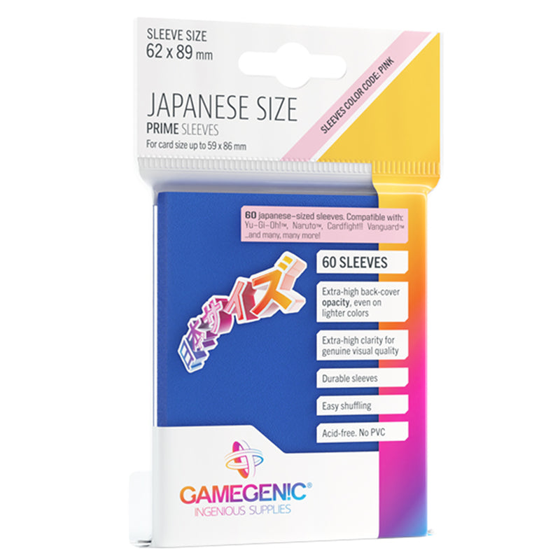 Gamegenic Prime Japanese Sleeves - Blue (60ct)