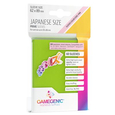 Gamegenic Prime Japanese Sleeves - Lime (60ct)