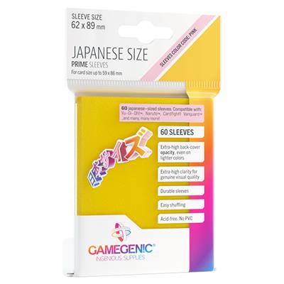 Gamegenic Prime Japanese Sleeves - Yellow (60ct)