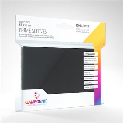 Gamegenic Prime Standard Sleeves - Black (100ct)