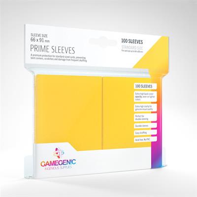 Gamegenic Prime Standard Sleeves - Yellow (100ct)