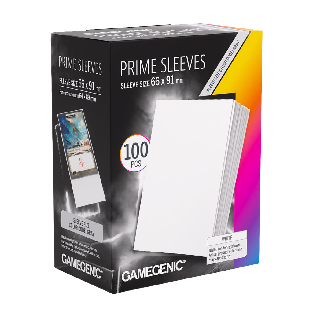 Gamegenic Prime Standard Sleeves - White (100ct)