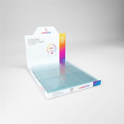 Gamegenic Toploading 9-Pocket Pages - Clear (50ct)