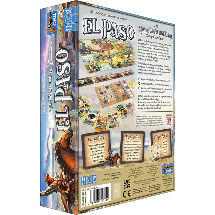 Great Western Trail - El Paso Board Game