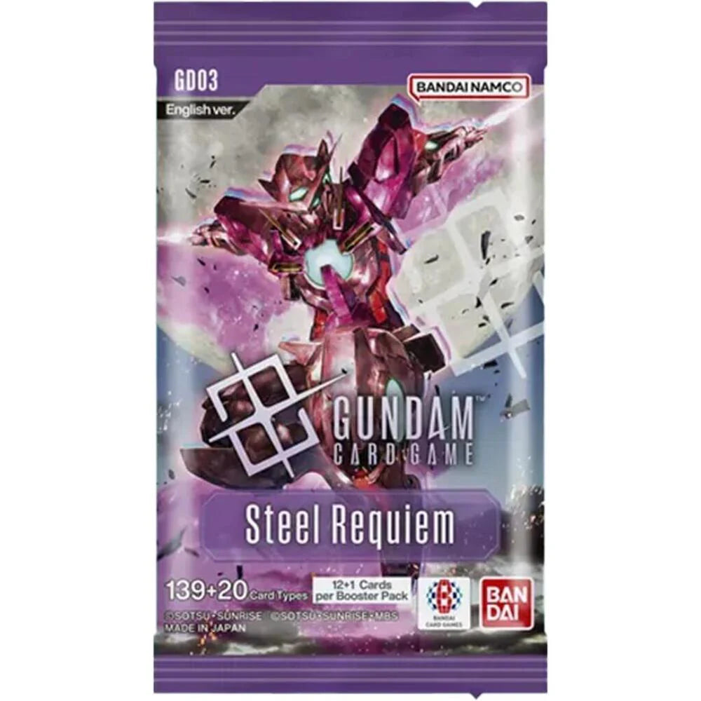 Gundam TCG: Steel Requiem Booster Pack – The Hobby Hub