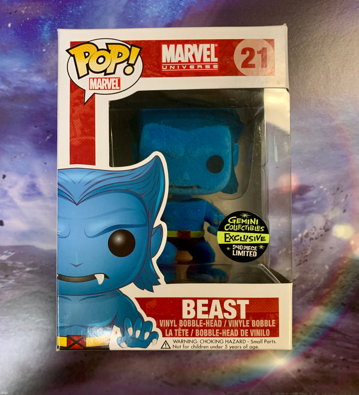 Funko Pop! Marvel Universe - Gemini Exclusive Flocked Beast 