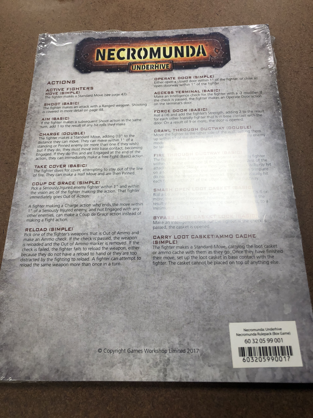 Warhammer 40K Necromunda: Underhive Rule Book