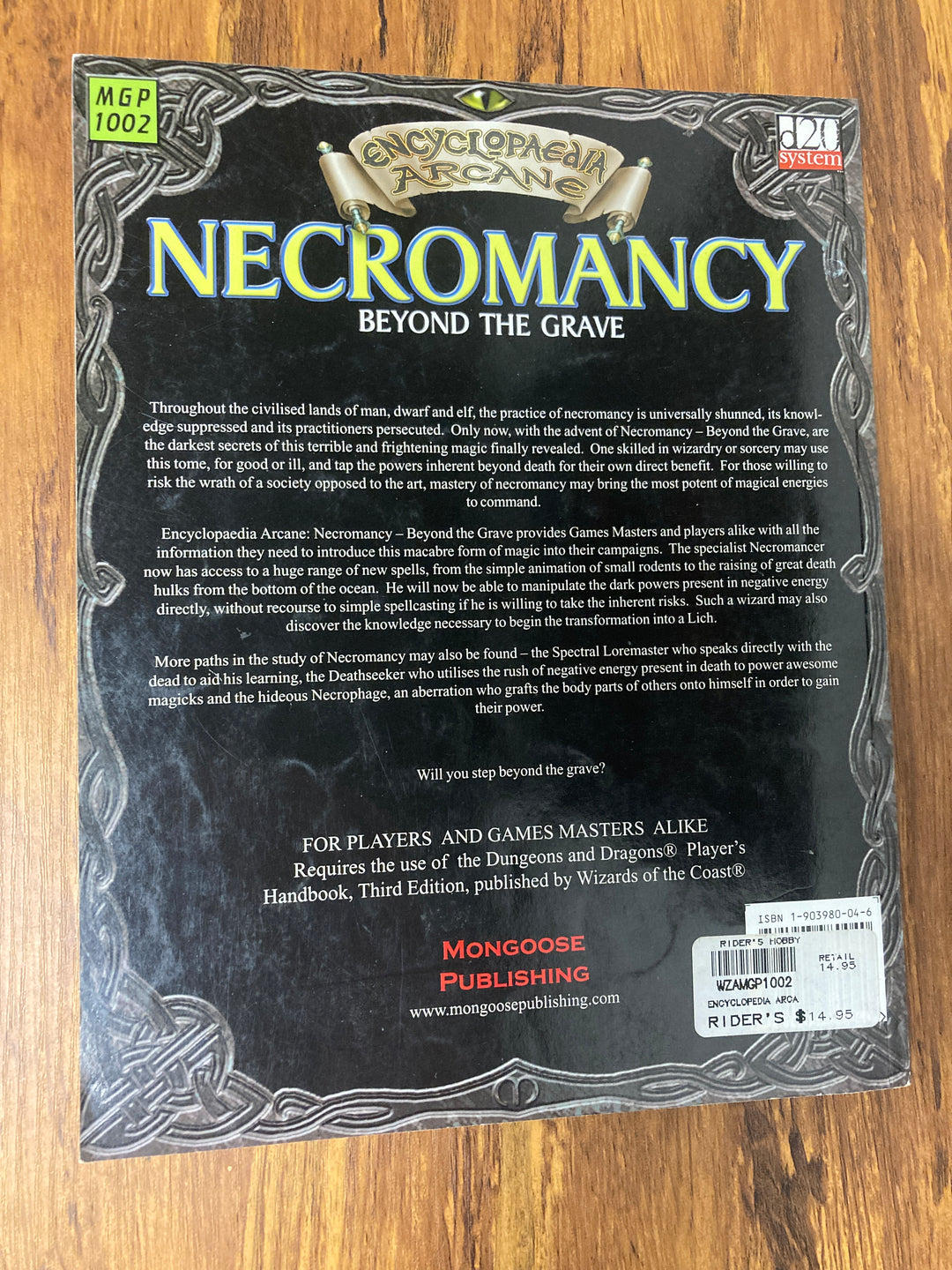Encyclopaedia Arcane: Necromancy (USED)