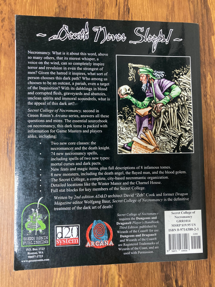 Secret College of Necromancy (Arcana) (USED)