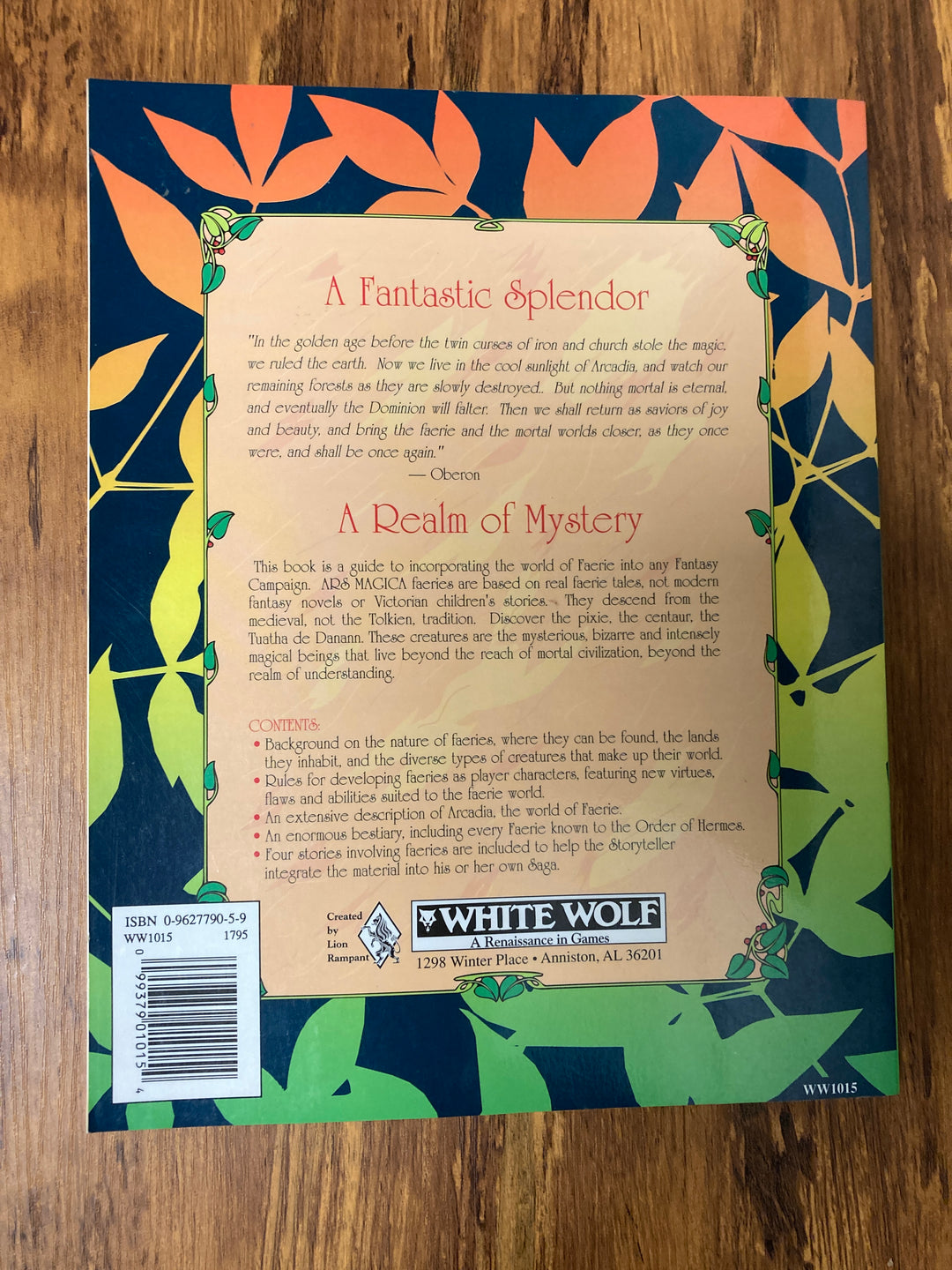 Ars Magica: Faeries, A Complete Handbook of the Seelie (USED)