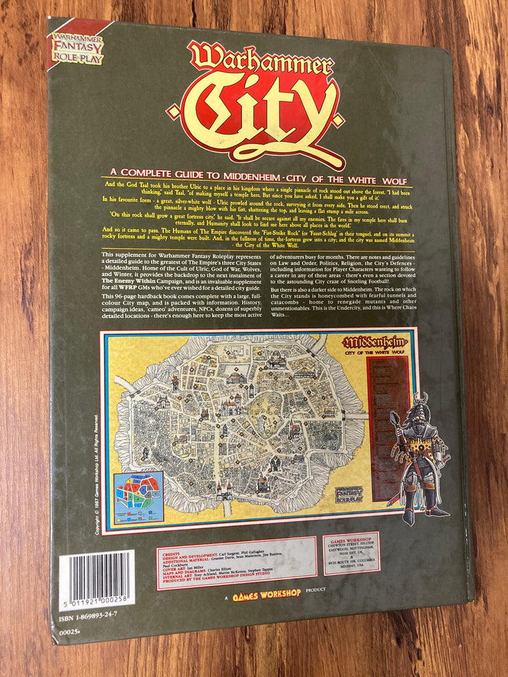 Warhammer City: A Complete Guide to Middenheim, City of the White Wolf (USED)