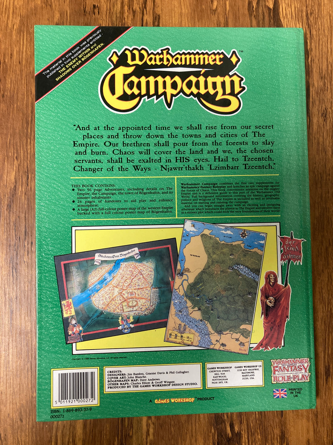 Warhammer Campaign - Enemy Within/Shadows Over Bogenhafen (USED)