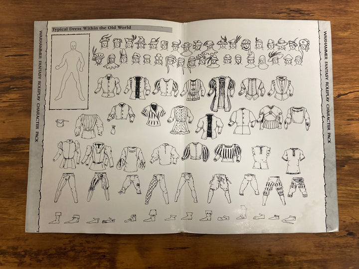 Warhammer Fantasy Roleplay: Character Pack (1987) (USED)
