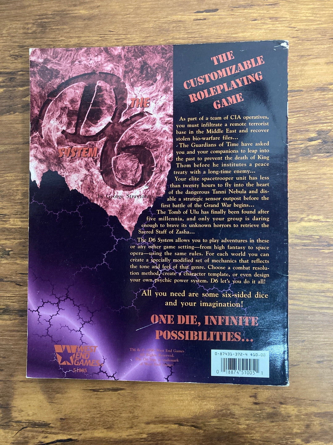 The D6 System: The Customizable Roleplaying Game (USED)