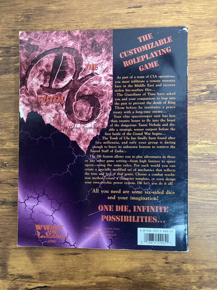 The D6 System: The Customizable Roleplaying Game (USED)