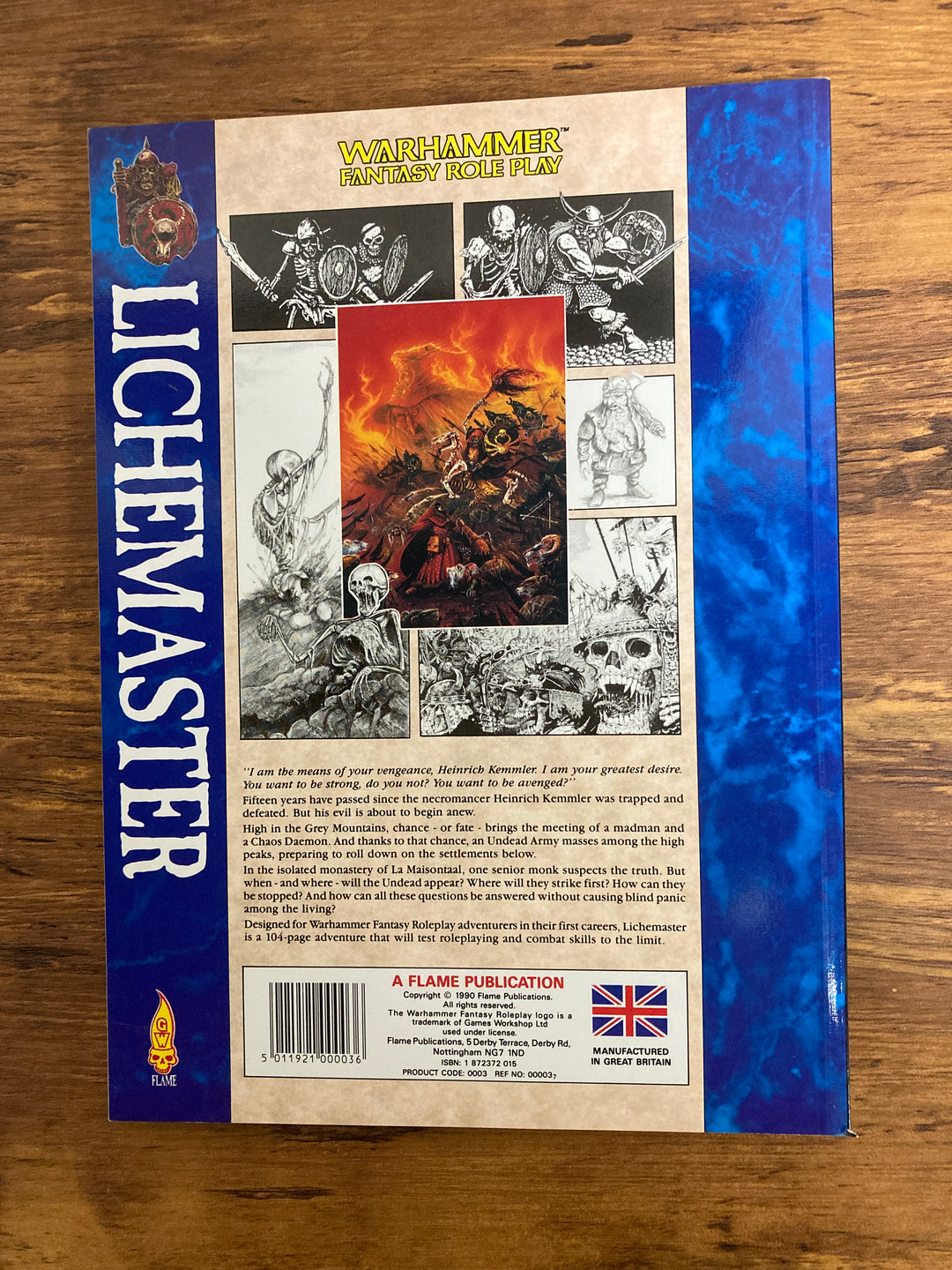 Lichemaster Warhammer Fantasy Roleplay Paperback (USED)