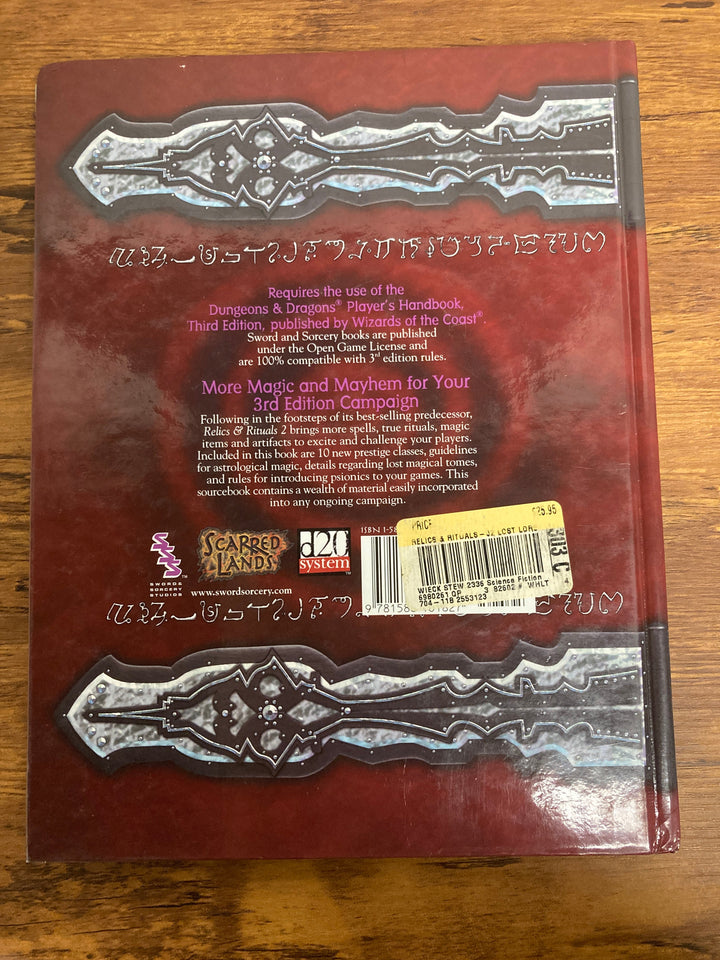 Relics &amp; Rituals II: Lost Lore Hardcover (USED)