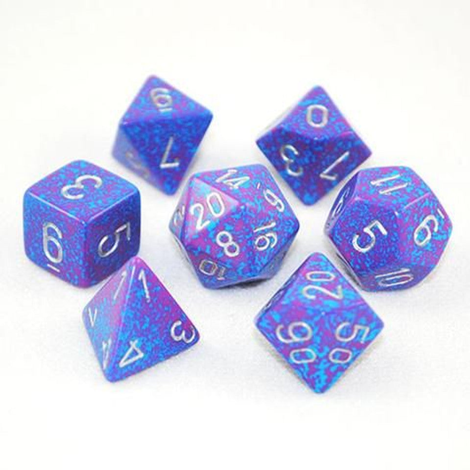 Koplow: Elemental Speckled Silver Tetra Dice Set (7ct)