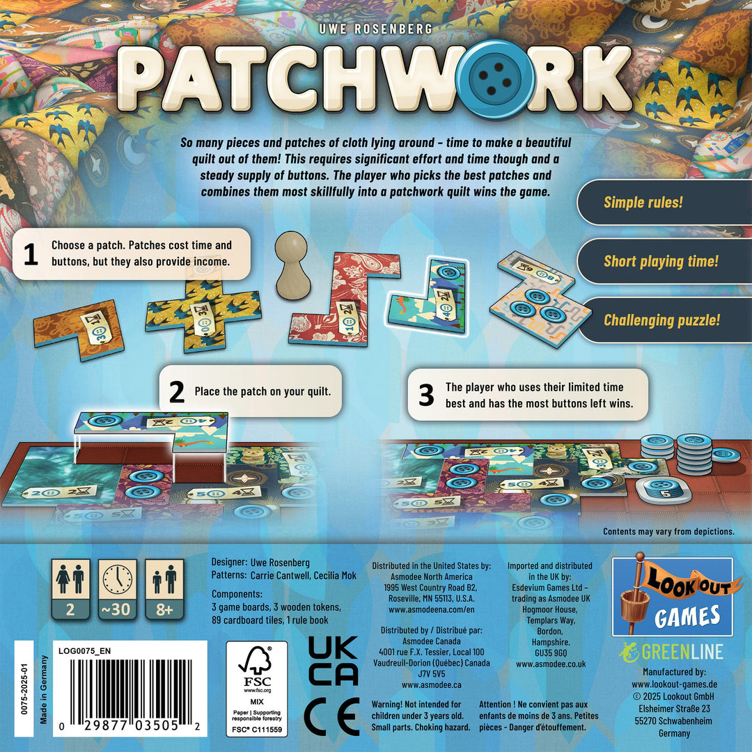 Patchwork Revised Edition box back flat